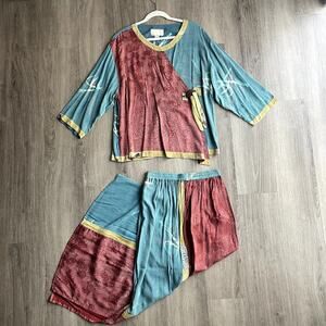 Kusnadi Top and Skirt Set Rayon One Size​